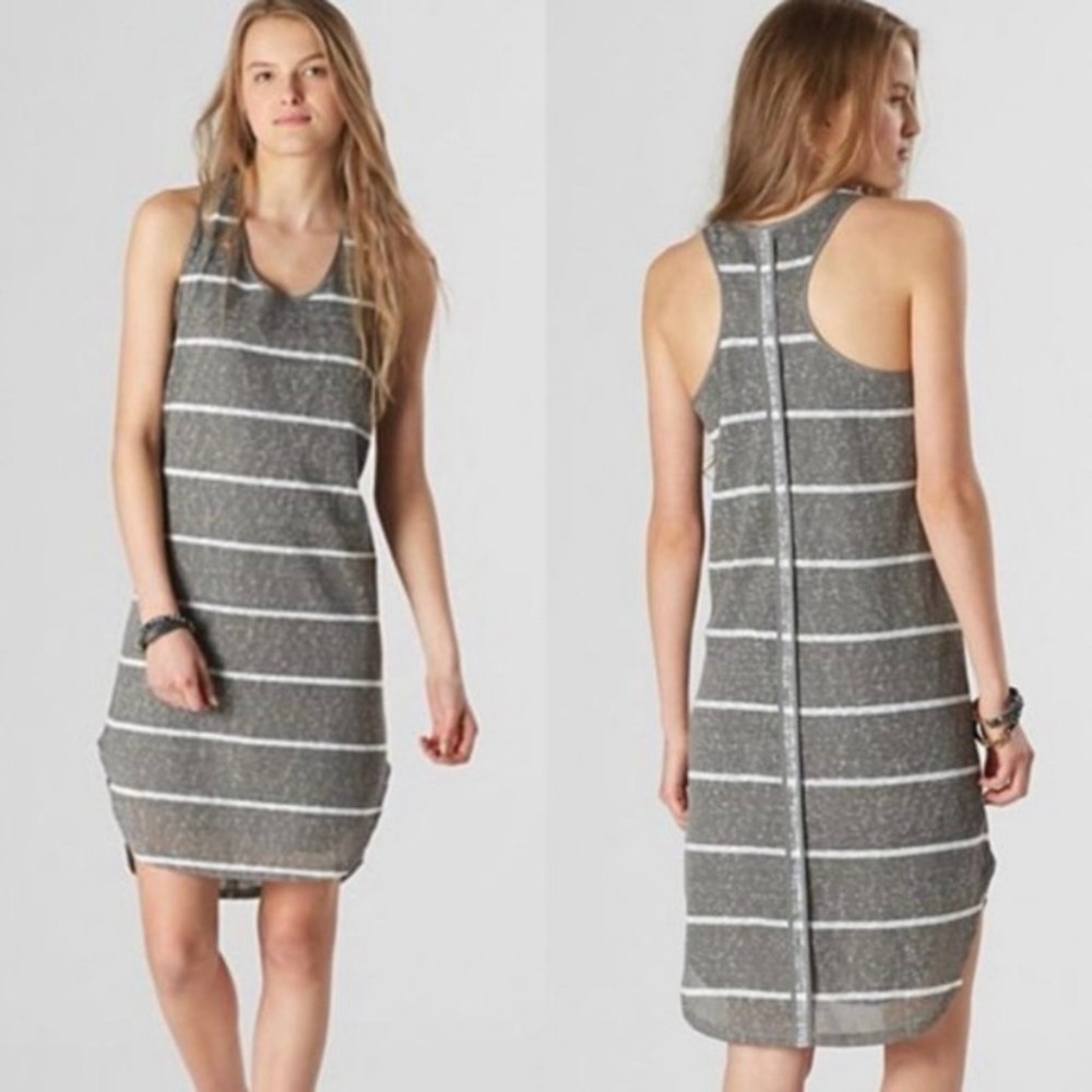 Sperry | Gray & White Striped Razorback Tank Dress